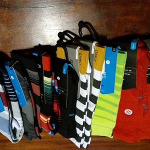 LOT OF 9 BRAND NEW MENS STANCE SOCKS